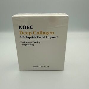 KOEC Deep Collagen Silk Peptide Facial Ampoule Hydrating Firming Brightening